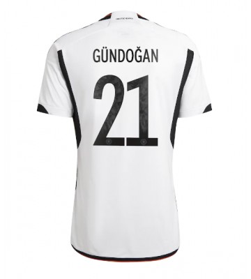 Niemcy Ilkay Gundogan #21 Koszulka Podstawowych MŚ 2022 Krótki Rękaw